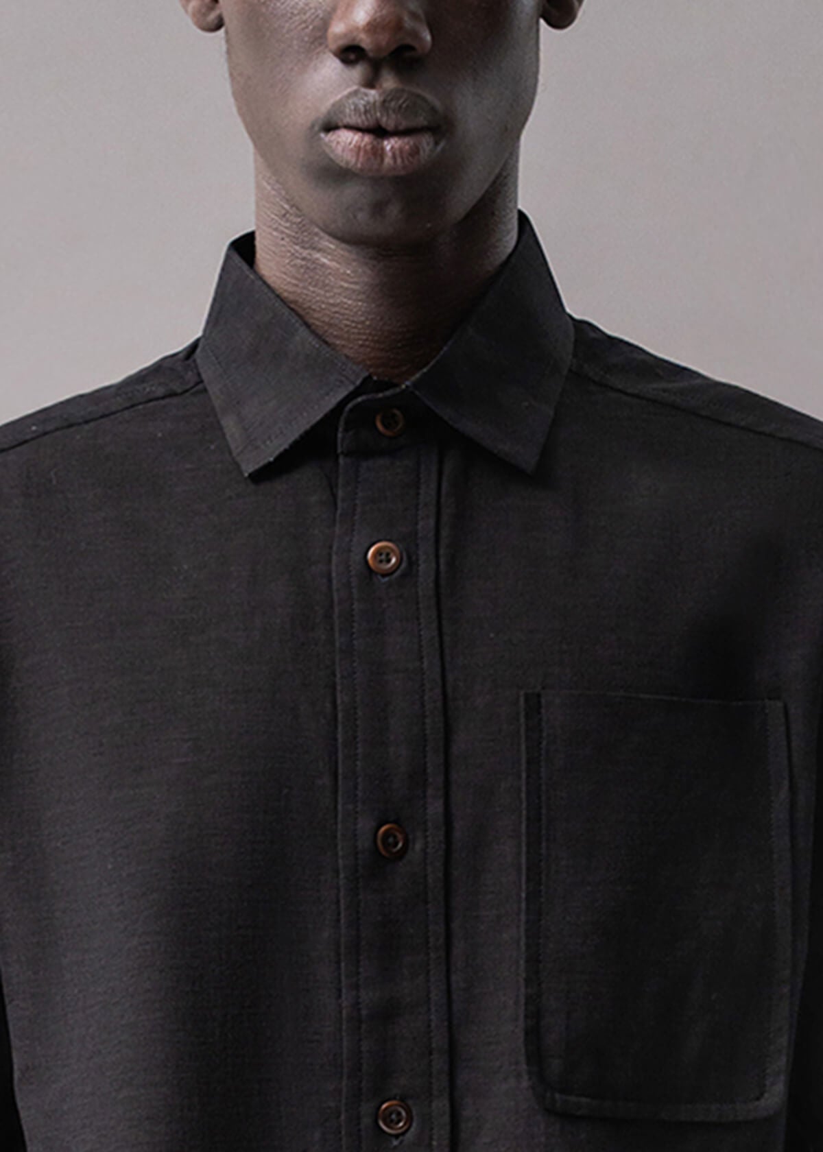 Offset Slub Black